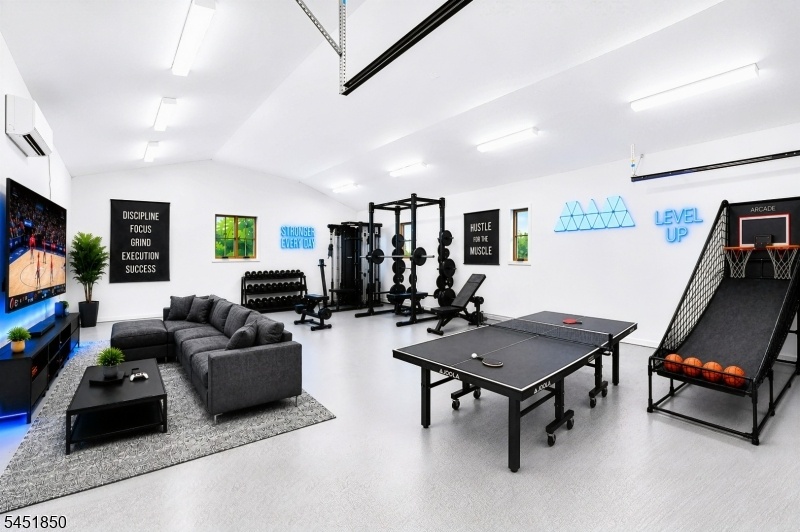Gym & Hangout Virtually Staged