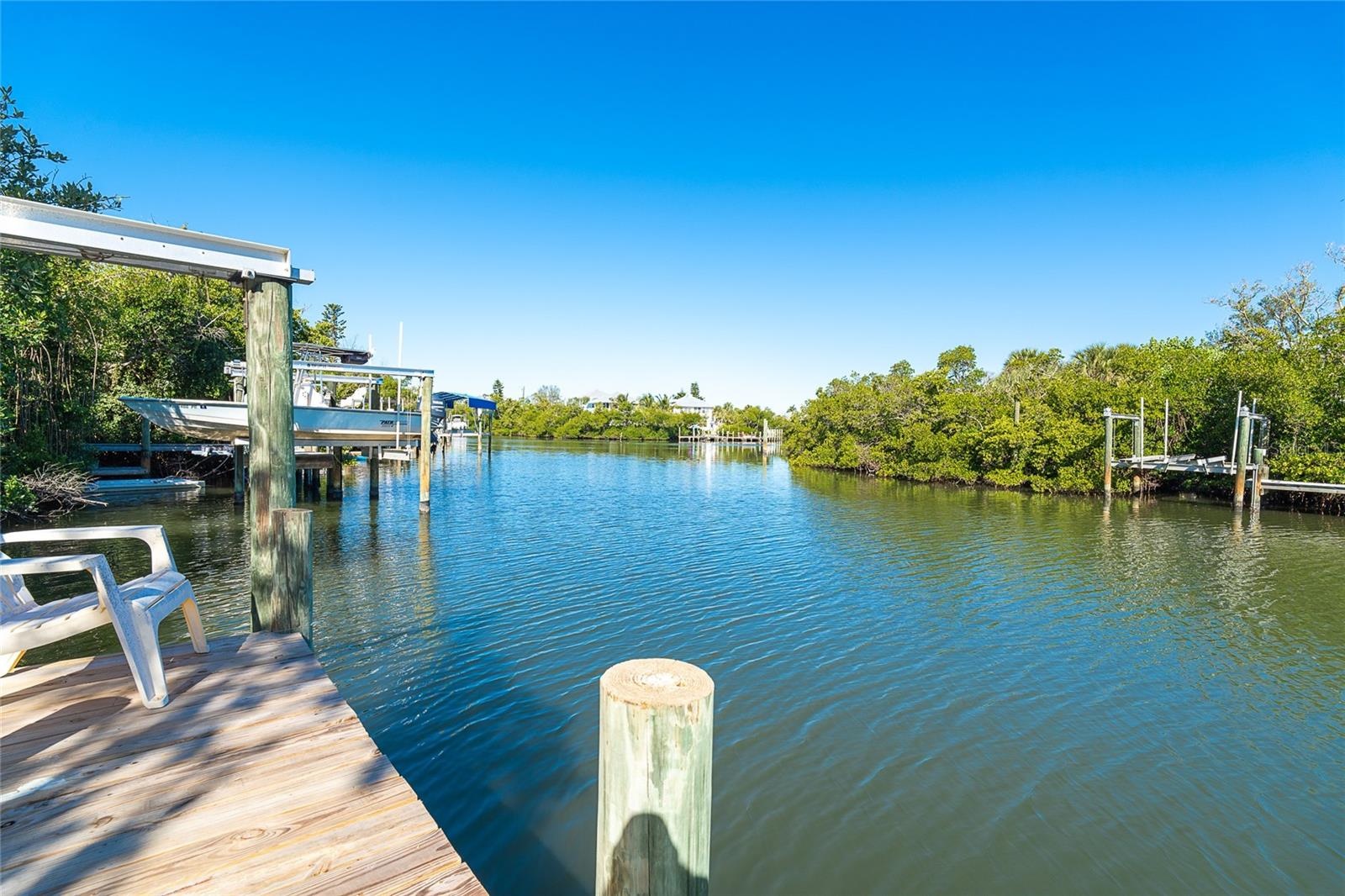 Dock and Water View.