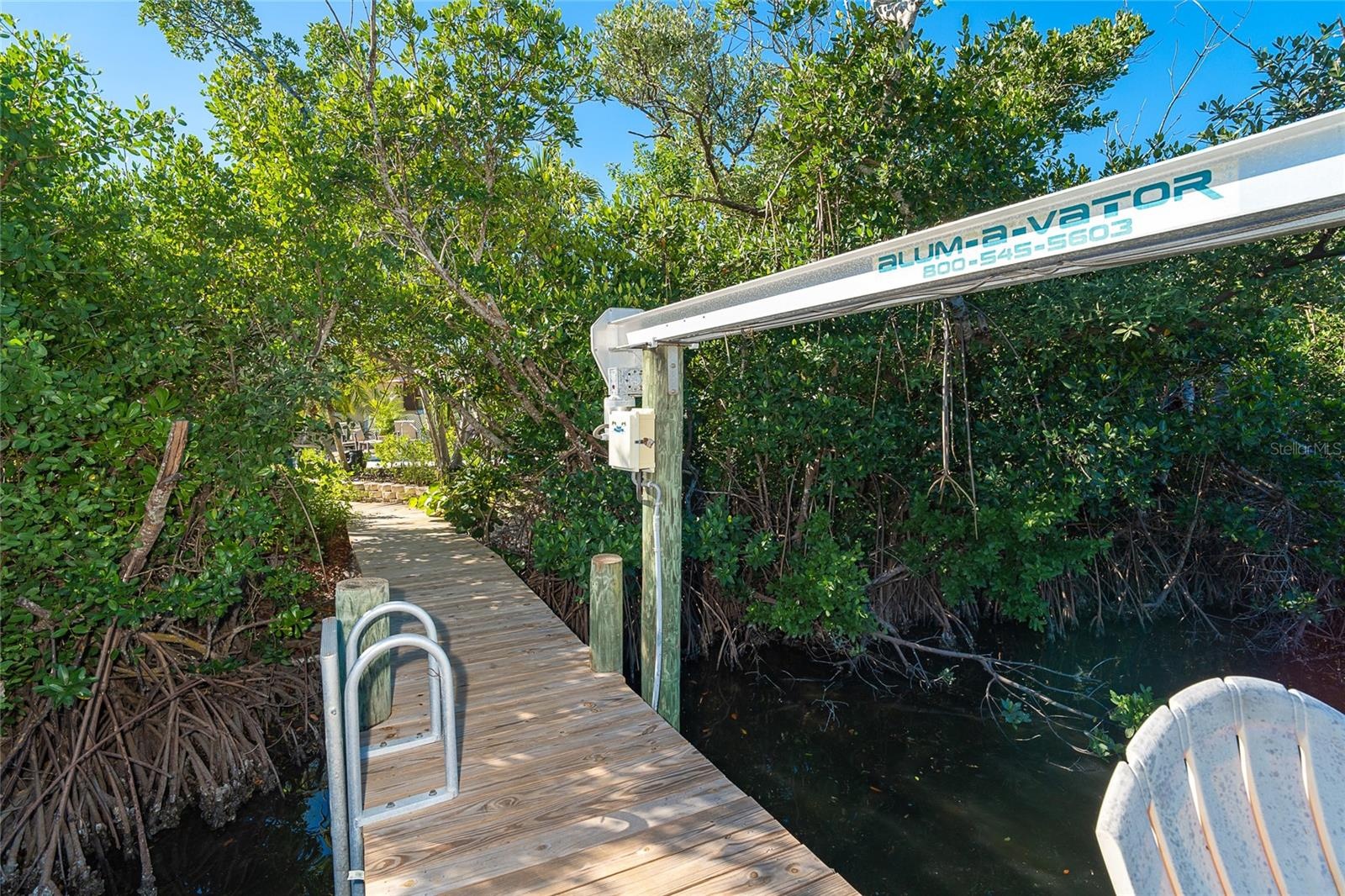 Walkway from Dock.