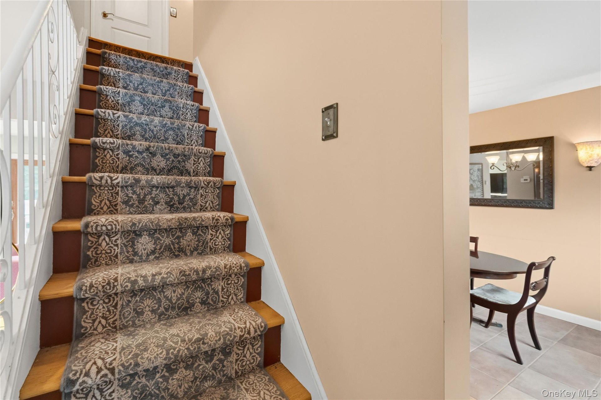Stairs with 100% Wool Carpet Runner to 2nd Floor