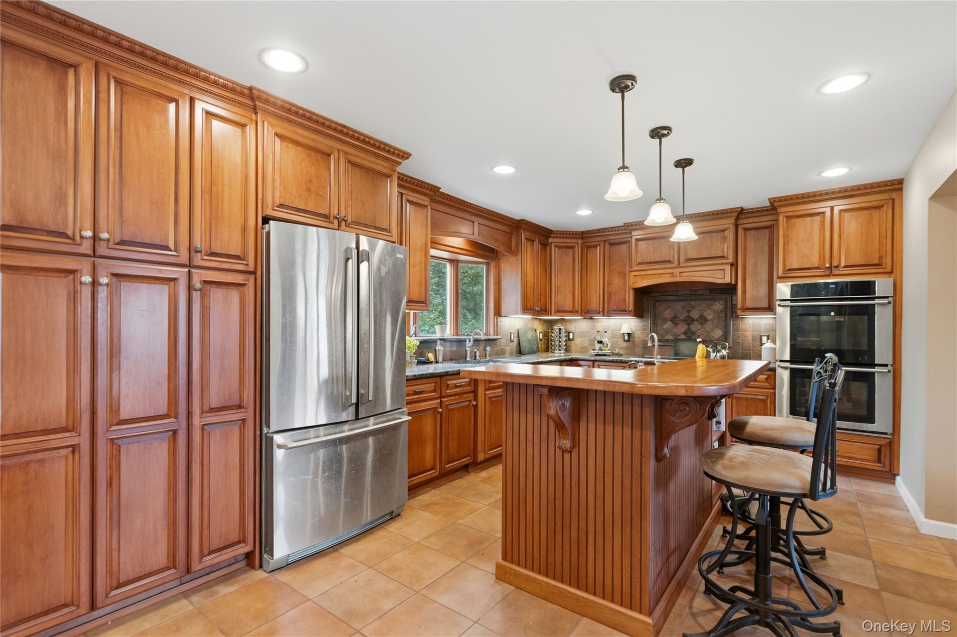 Kitchen with Maple Cabinets