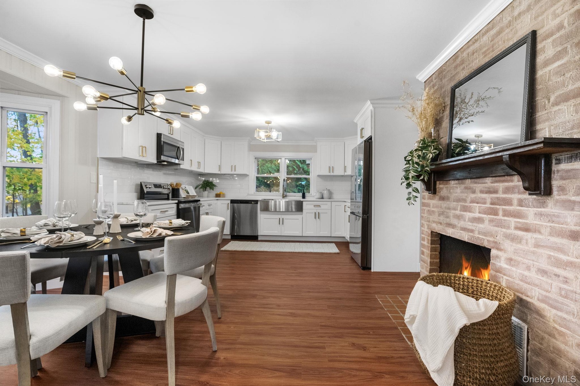 Open and inviting, this dining area connects seamlessly to the kitchen, making it ideal for both everyday living and entertaining.