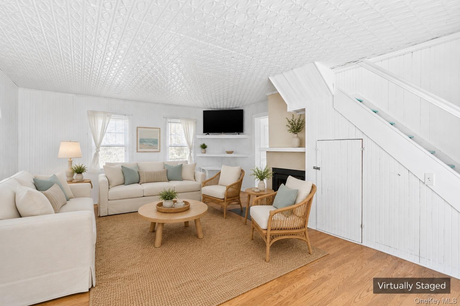 Virtually Staged Living Room