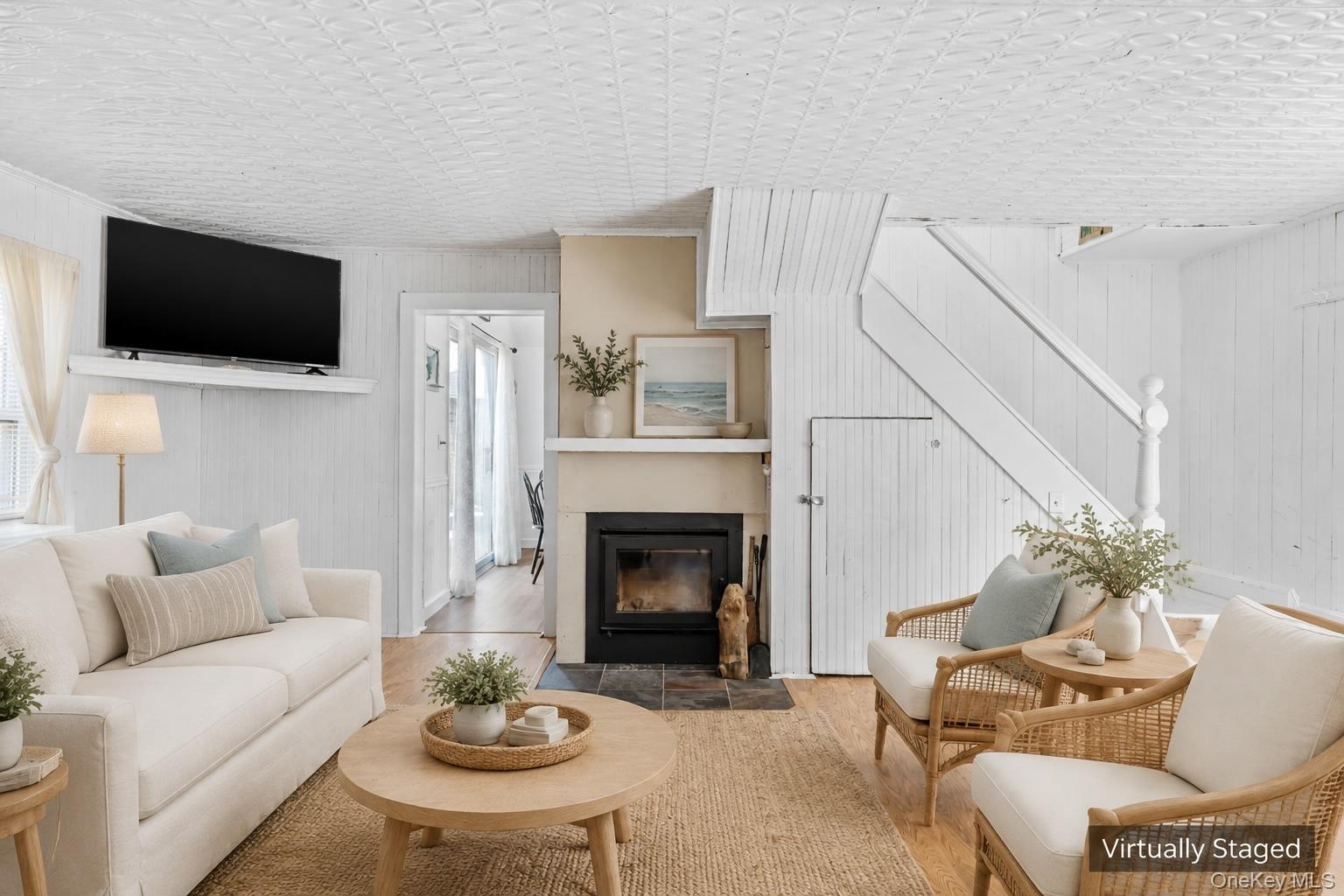Virtually Staged Living Room