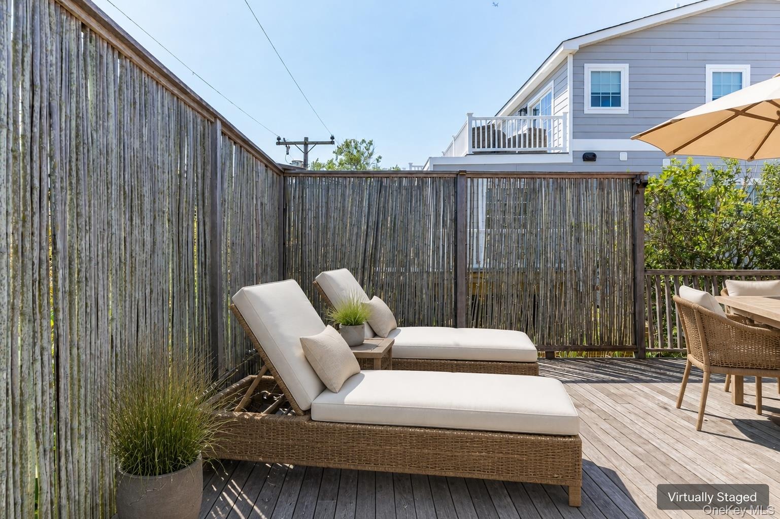 Virtually Staged Deck