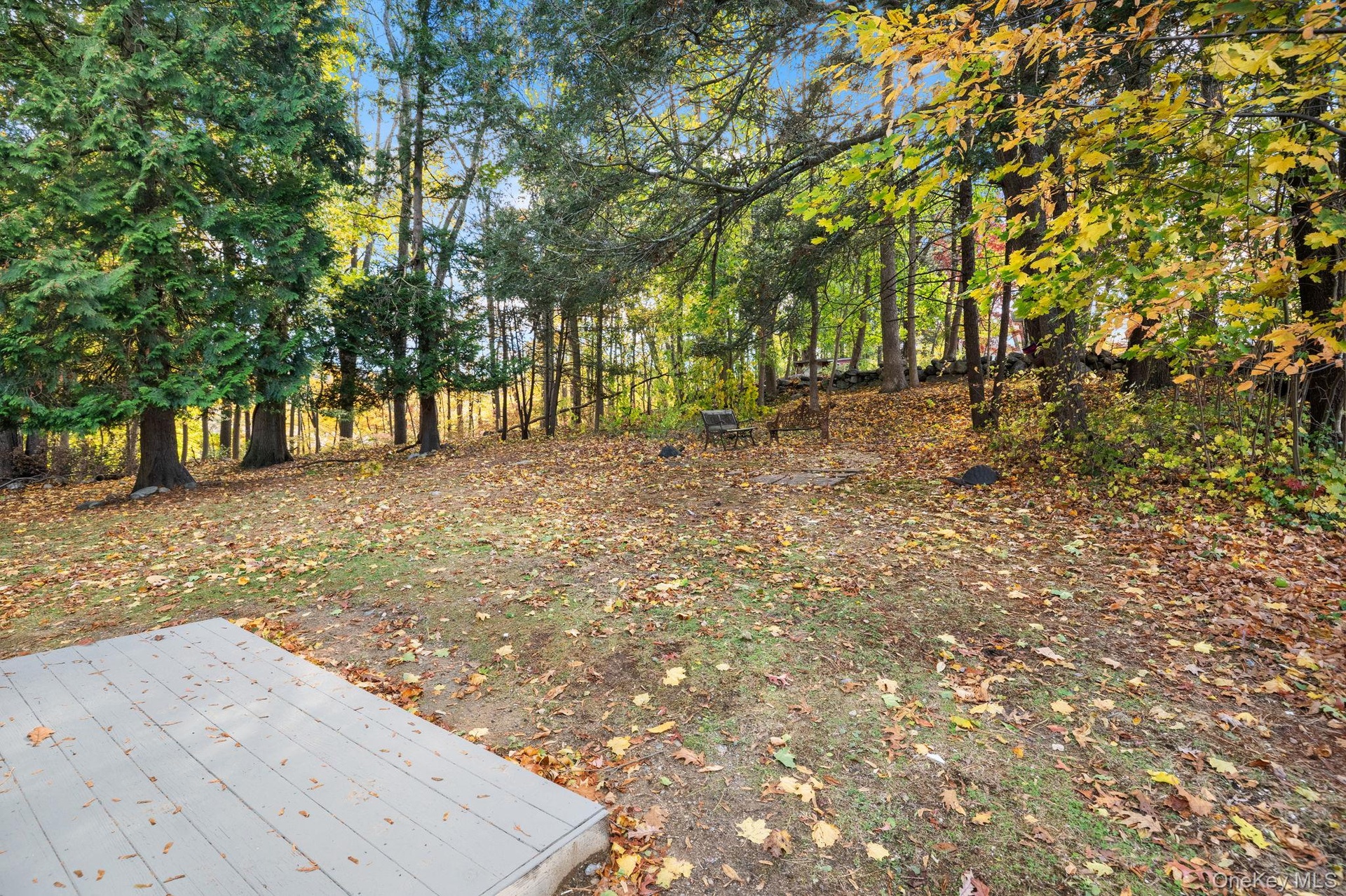 Peaceful and private, the spacious backyard offers a natural wooded backdrop — perfect for quiet mornings, evening fires, or simply enjoying the chang