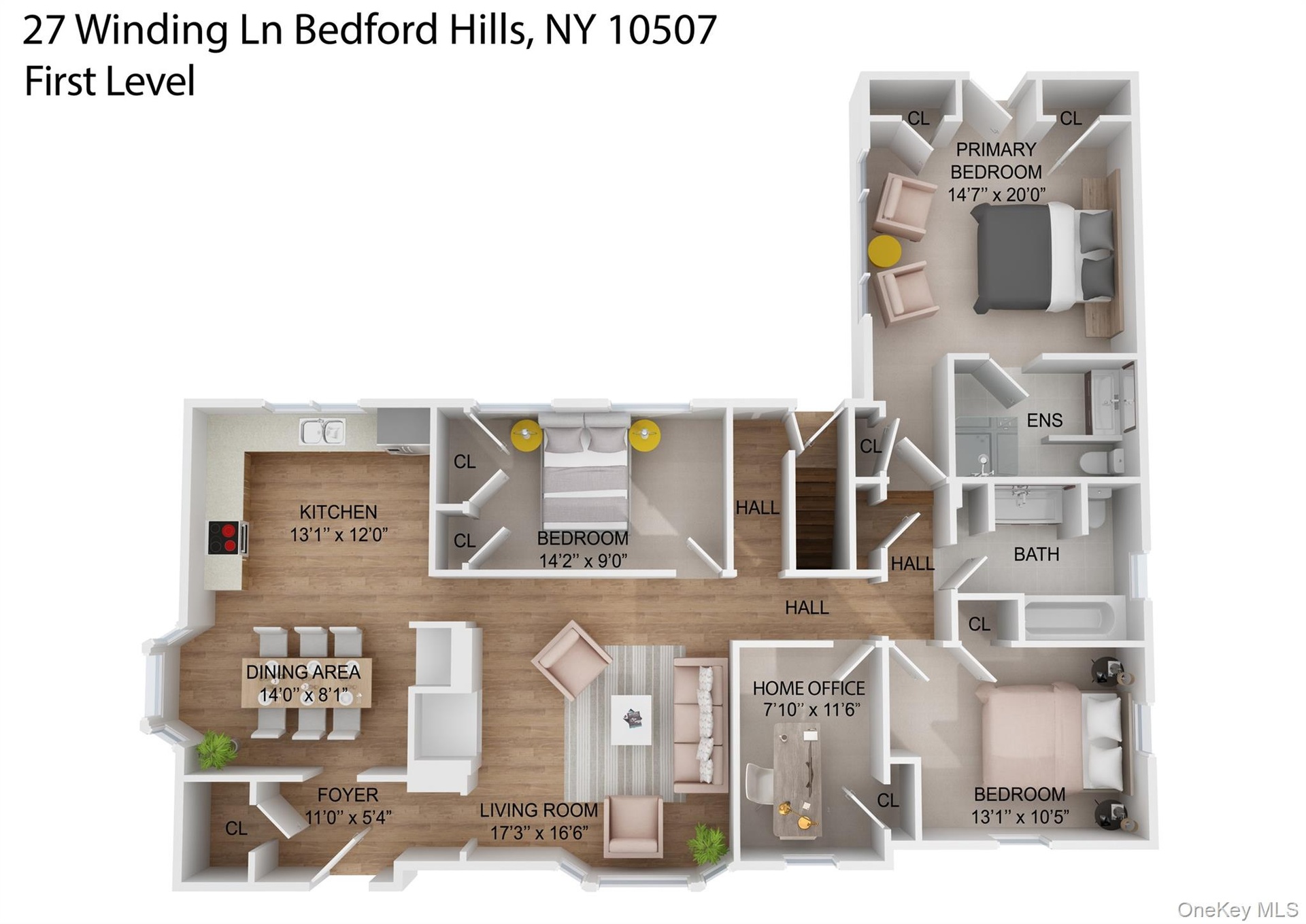 3D Floor Plan of Main Level