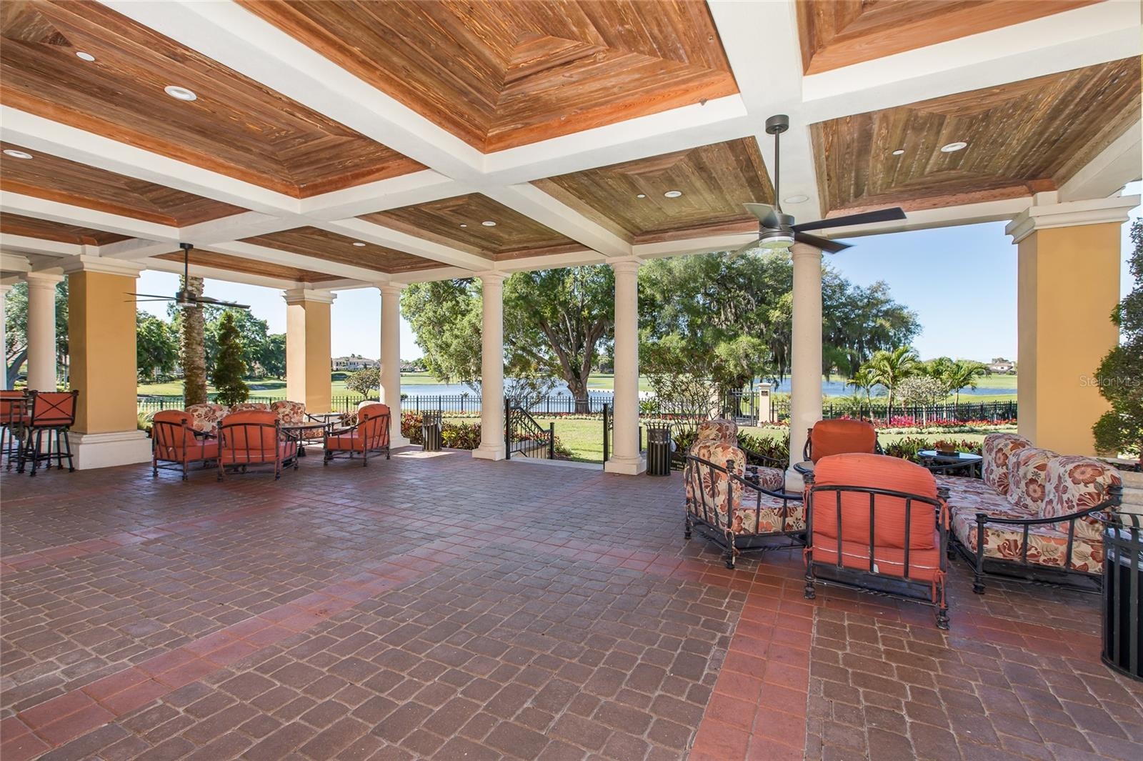 Covered Porch overlooking Golf Course