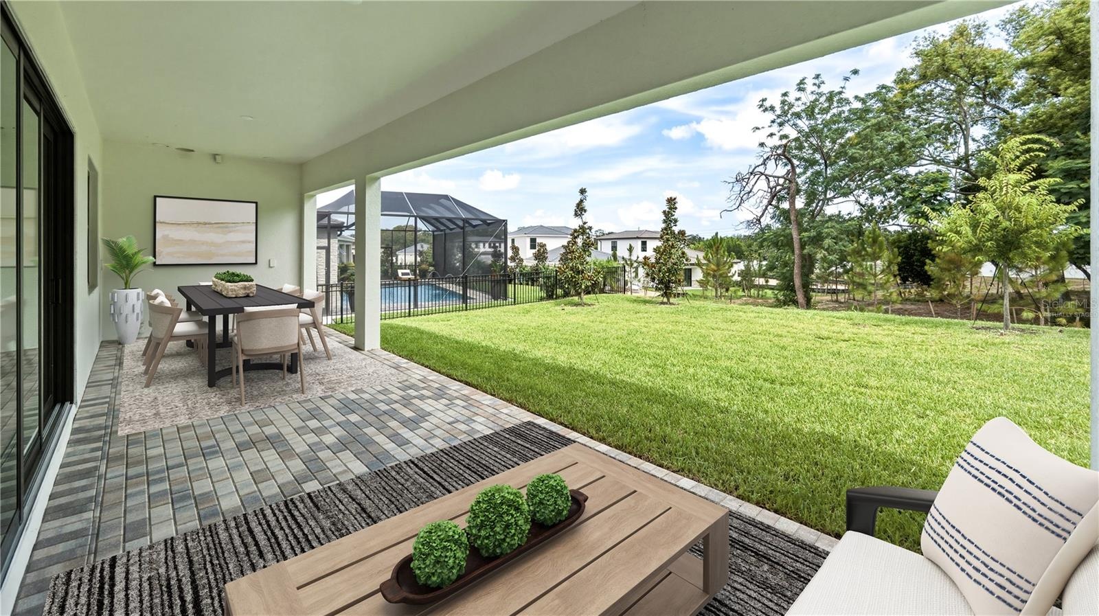 Outdoor living. Virtually staged.