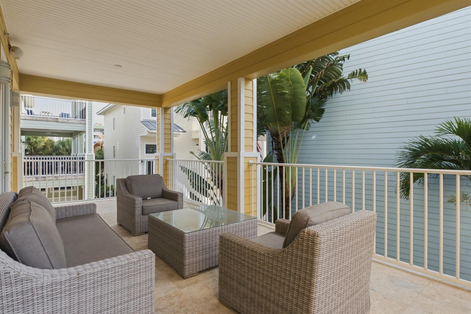 Large patio on main level.