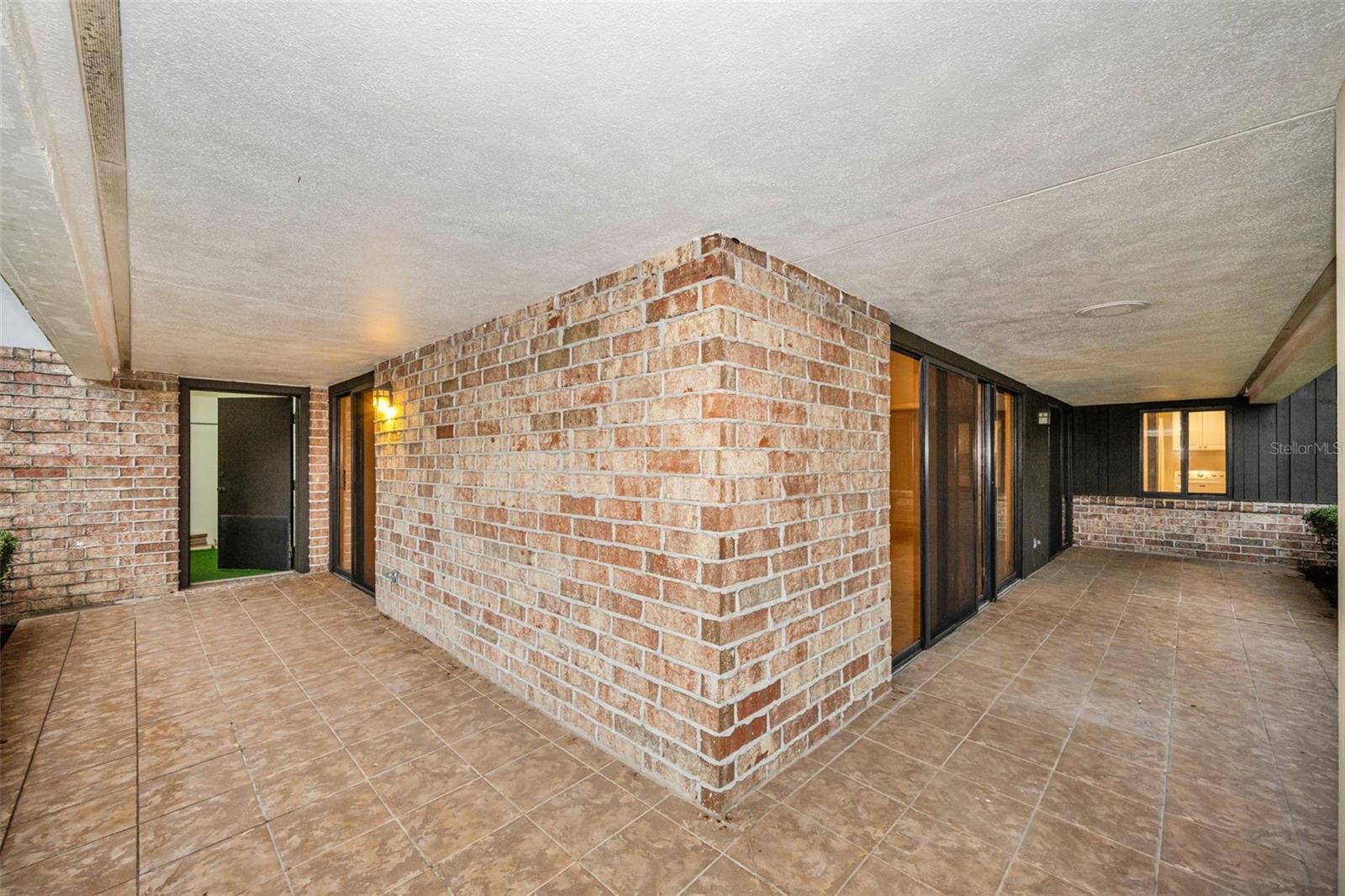 wrap-around patio