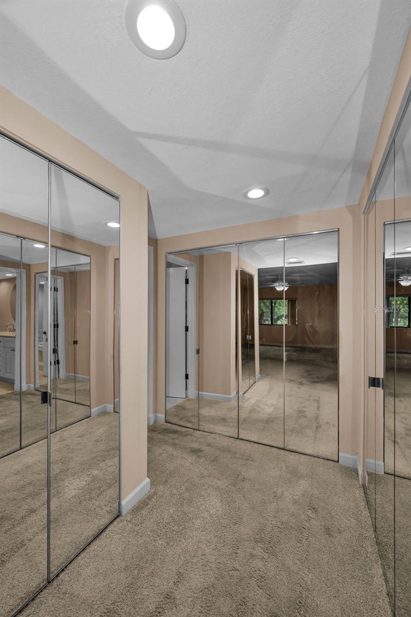 primary suite closets