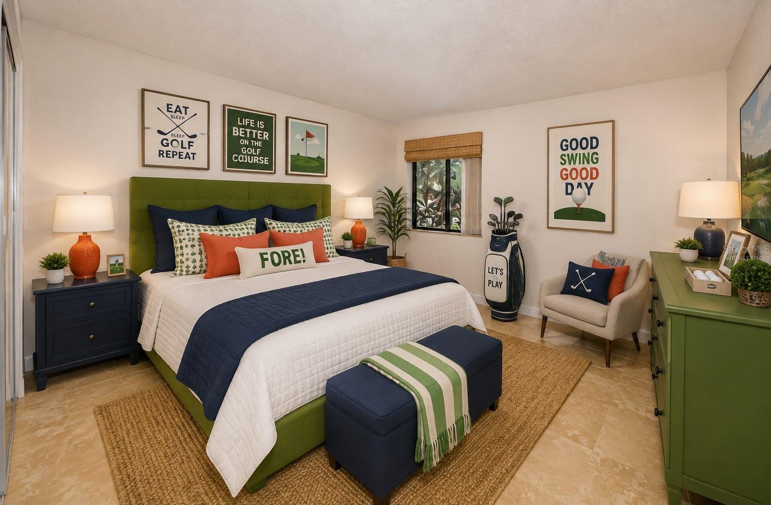 second bedroom virtually staged