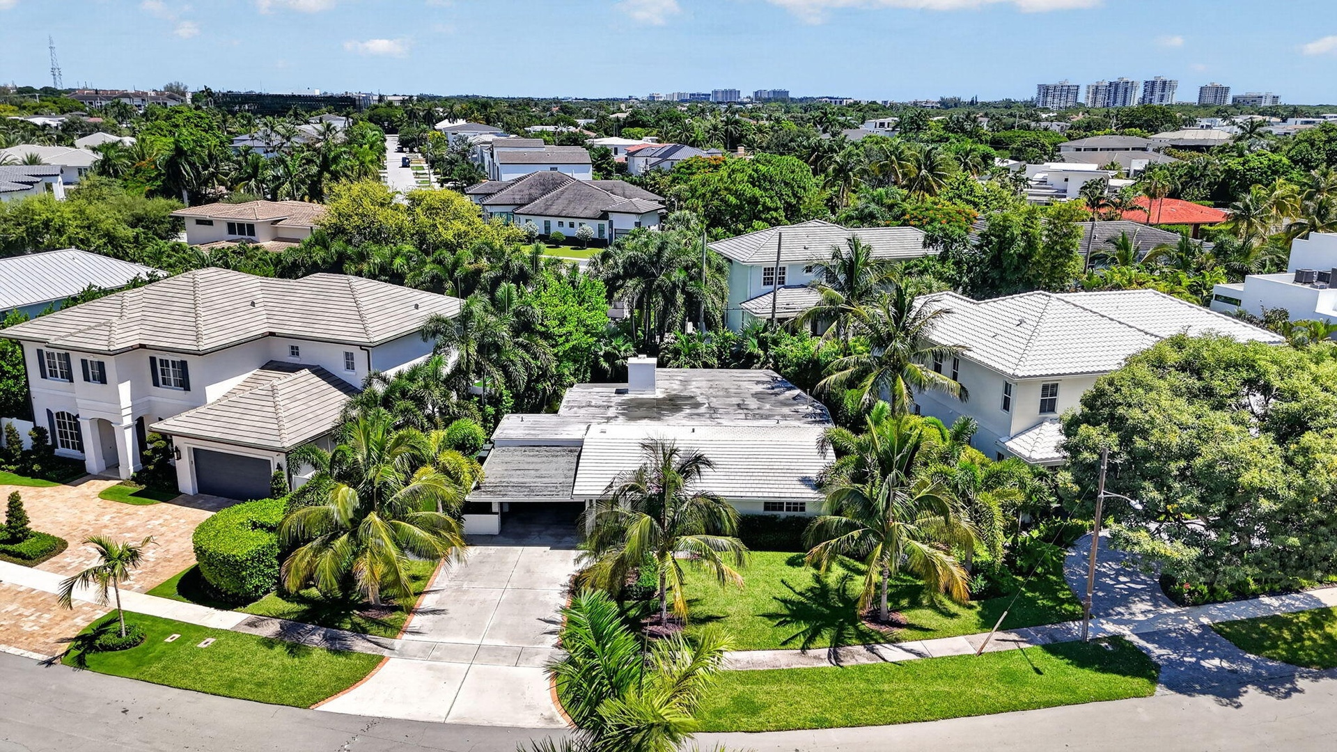 This much desired East Boca Raton (E of US-1) has it all and NO HOA fees!! This home is located on a pie-shaped lot, on a perfectly manicured street s