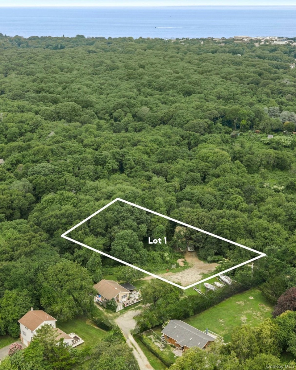 Rare Montauk land opportunity! Lot 1 set on approximately 0.8 acres in a private, wooded setting, this exceptional parcel offers a unique opportunity 