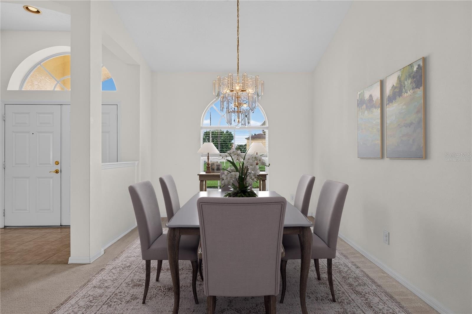 Virtually Staged Dining Room