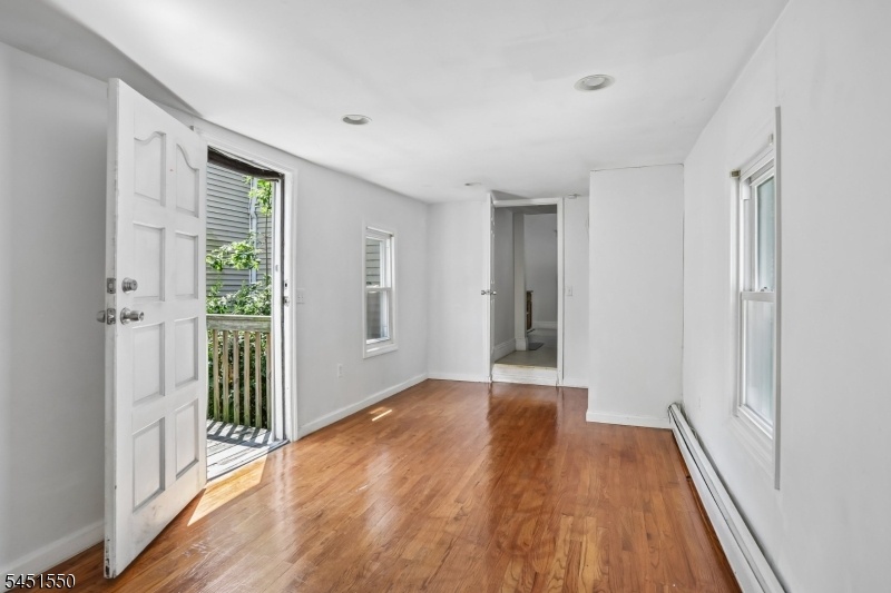 bedroom has access  back yard