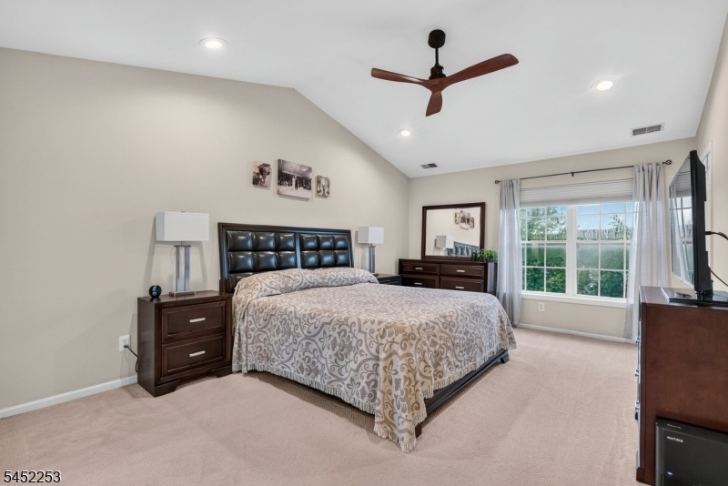 Primary Bedrm -vaulted ceiling