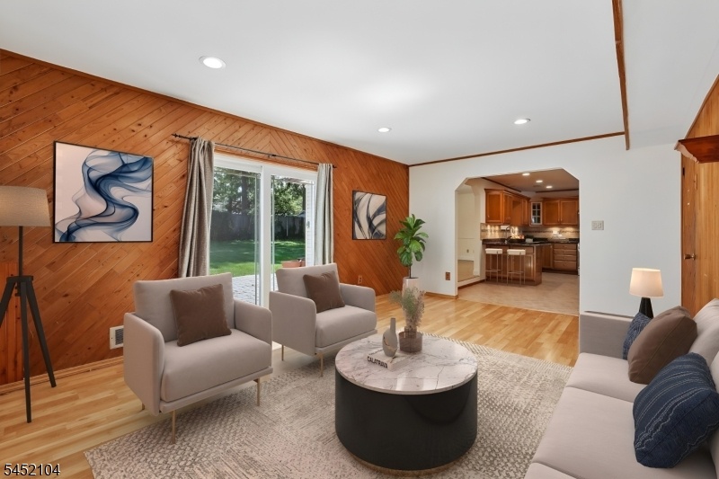 Family Room leads to backyard