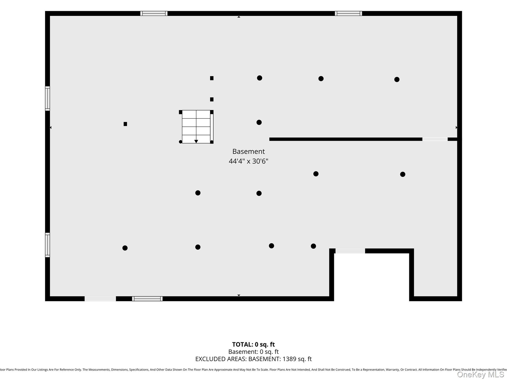 Full unfinished basement