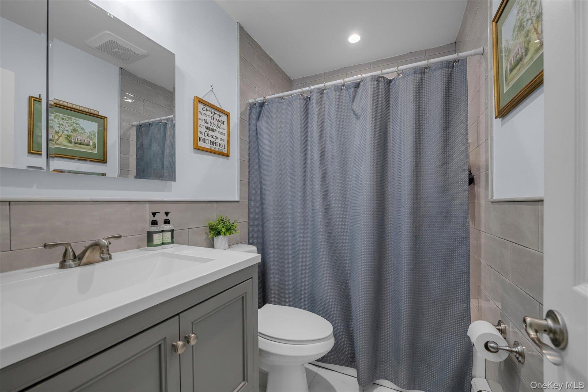 Hallway bathroom updated