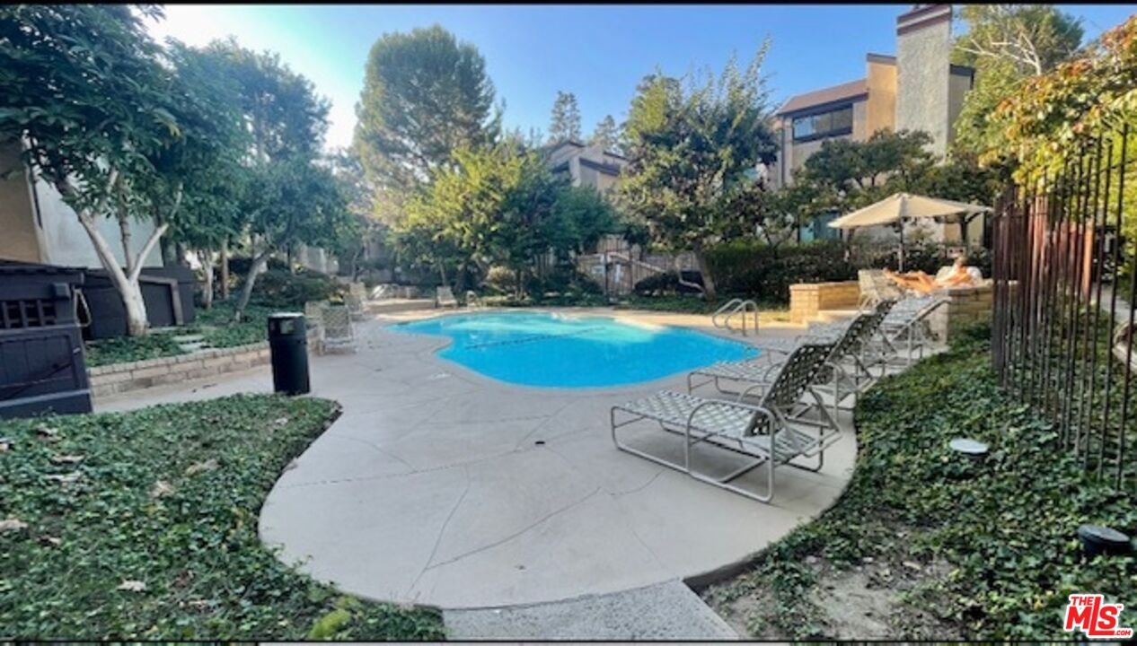 One of the pools in the comple
