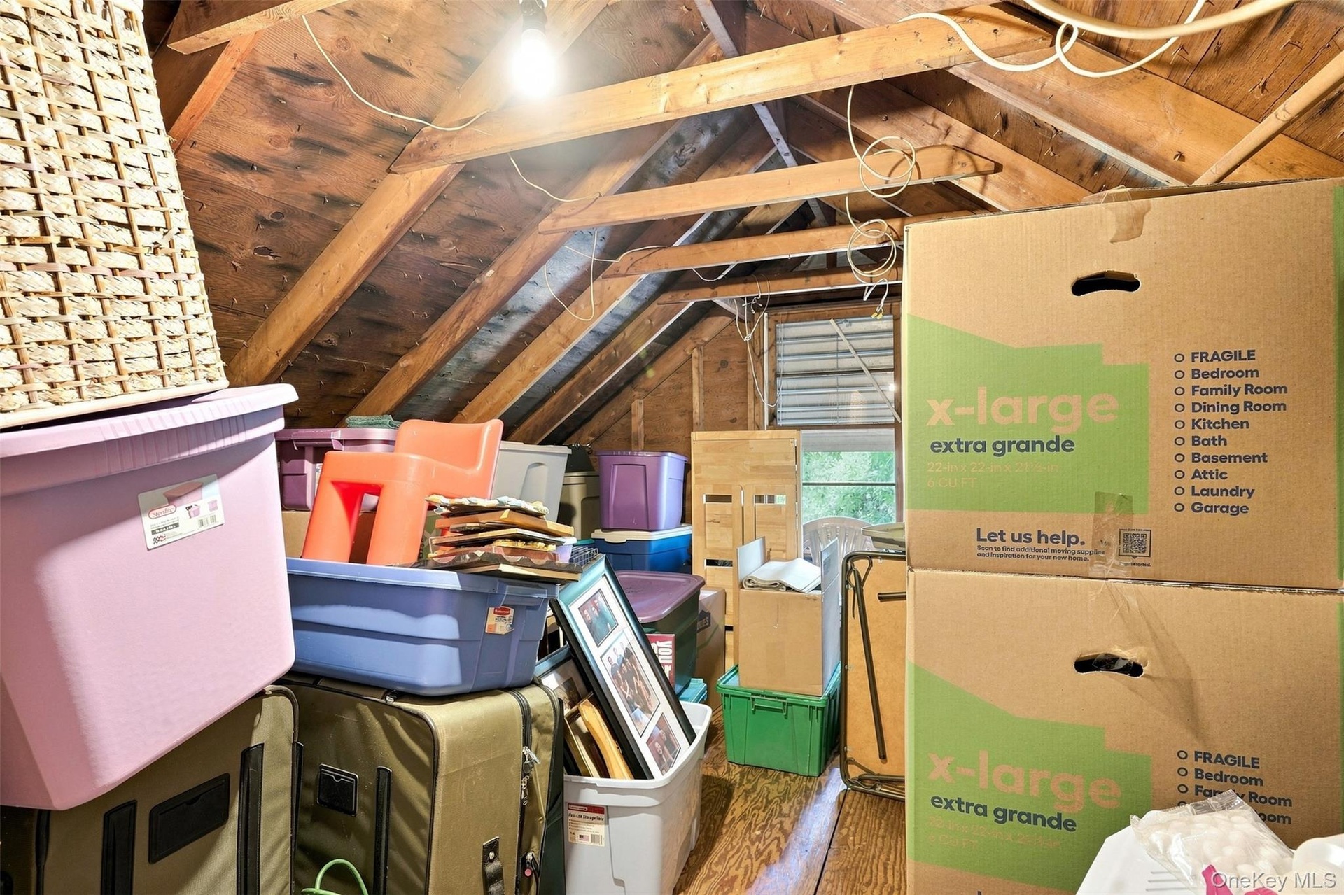 Easy entry to attic from 2nd floor