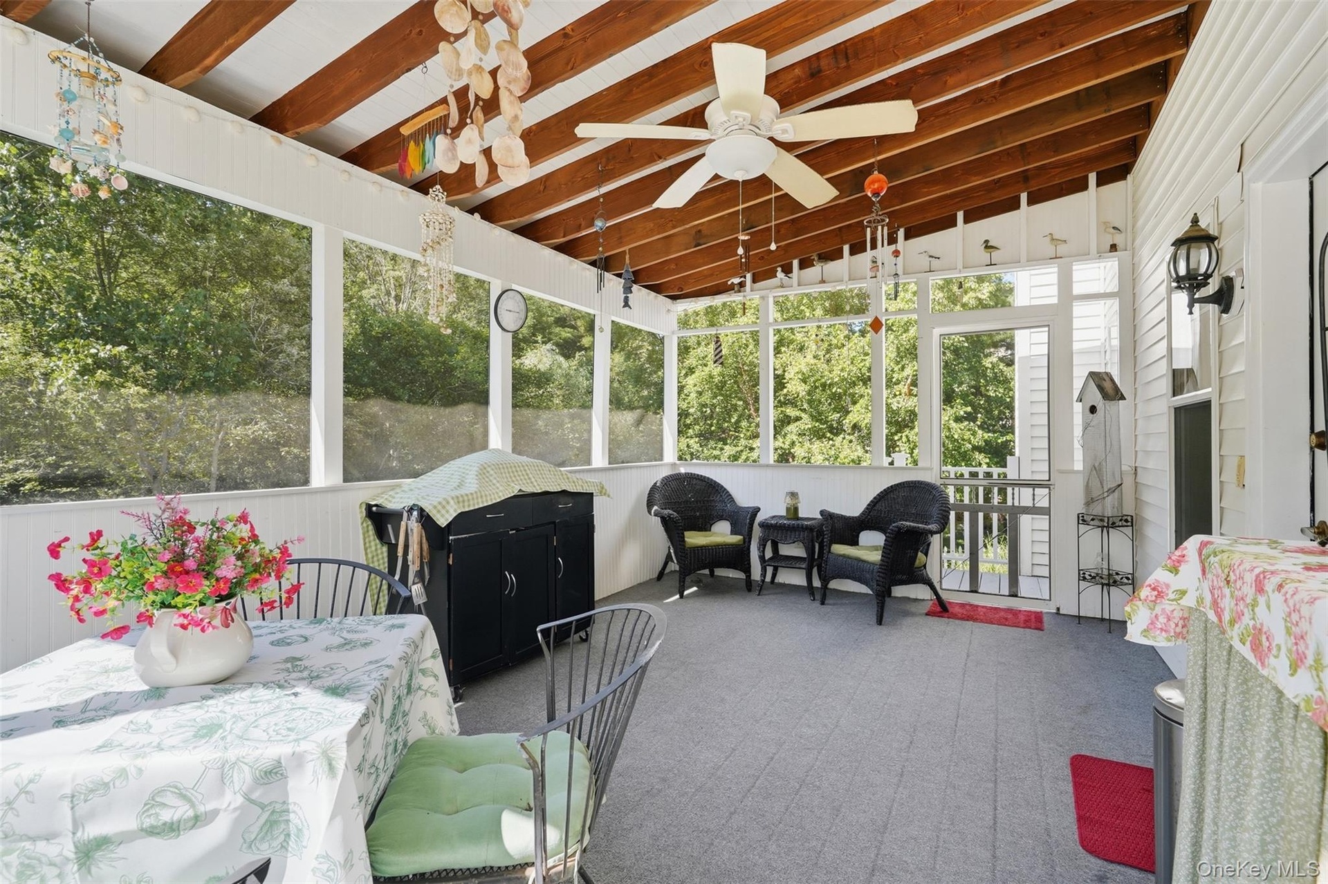 Screened in deck