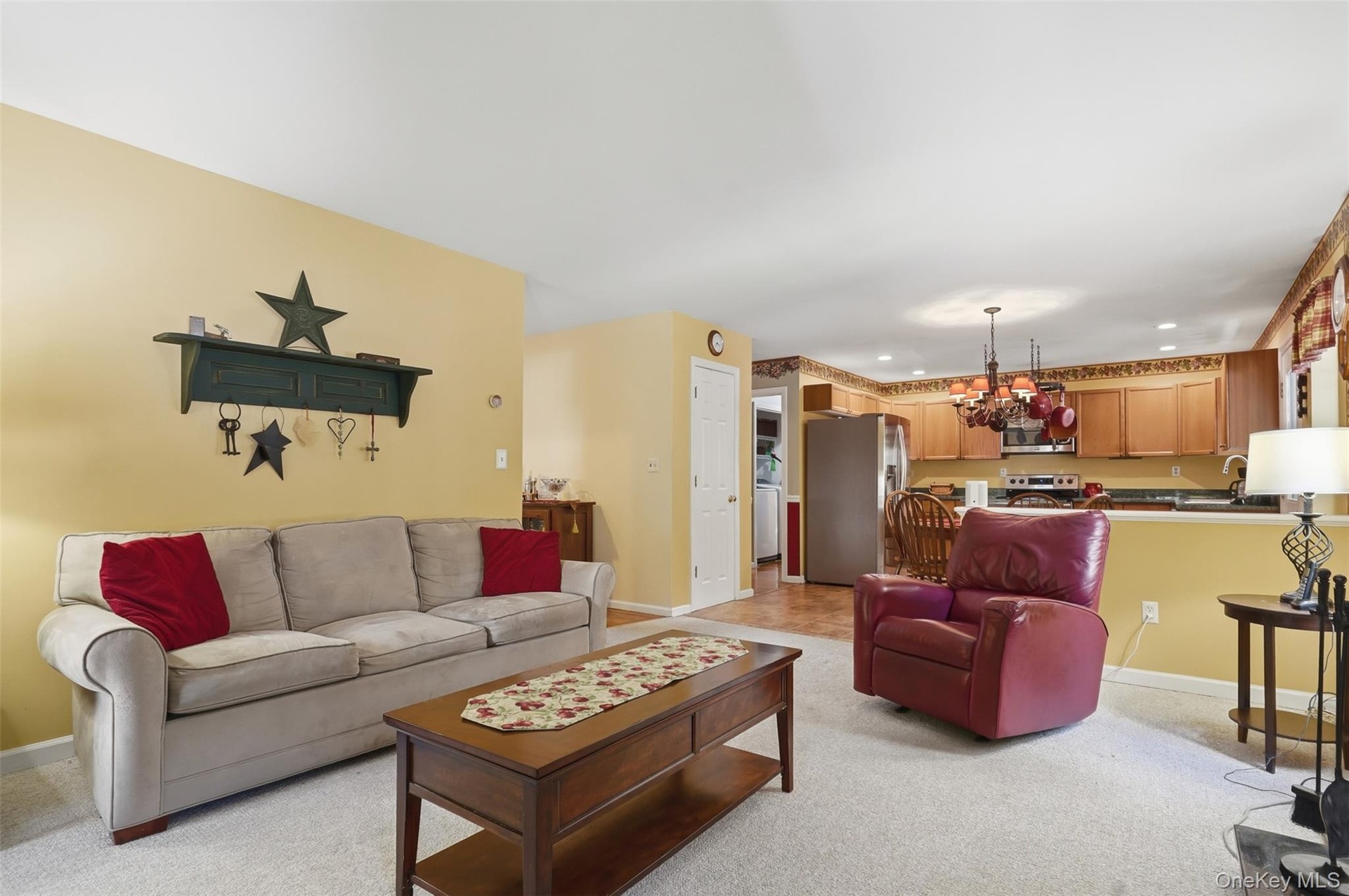 Family room with fireplace