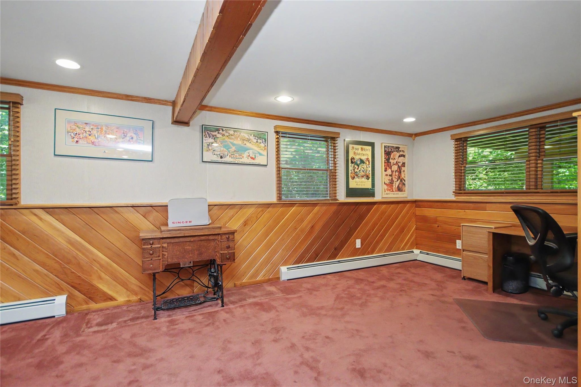 Half Wall Cedar Wood Paneling