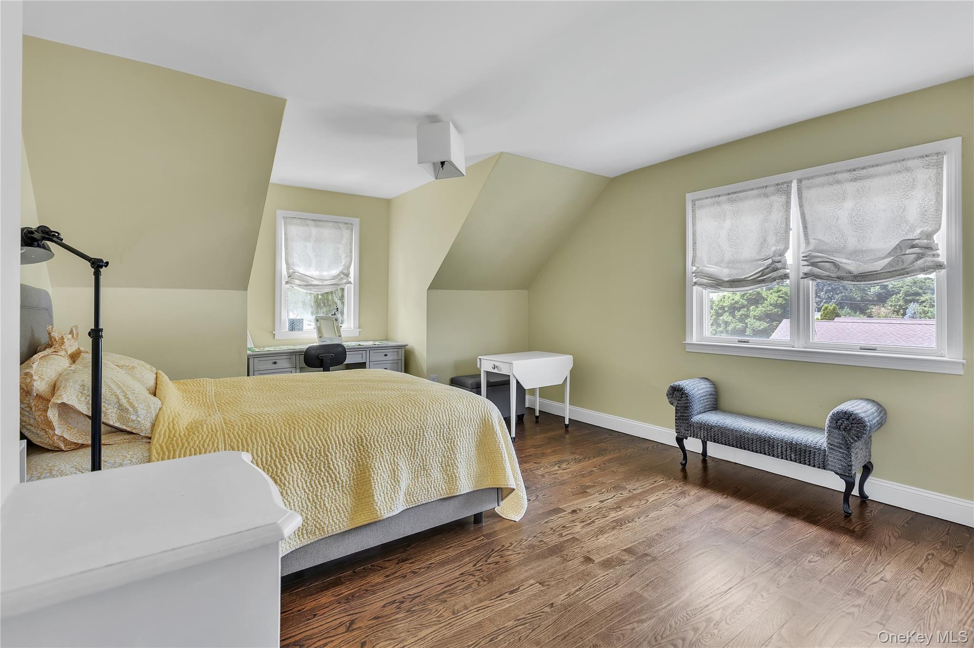 Spacious primary bedroom on second floor