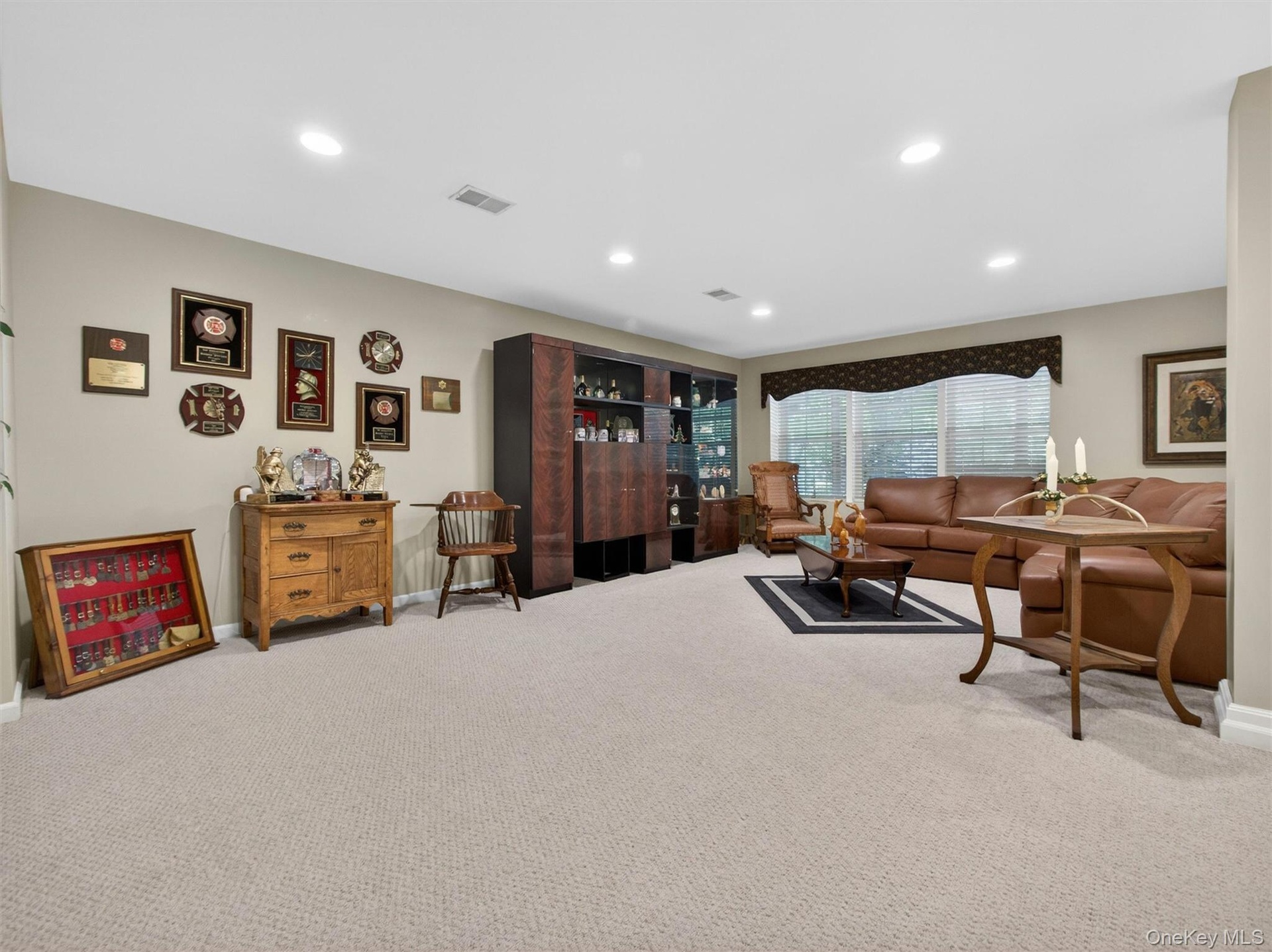 Another basement view.  The wall-unit will remain at no additional cost to the buyer.