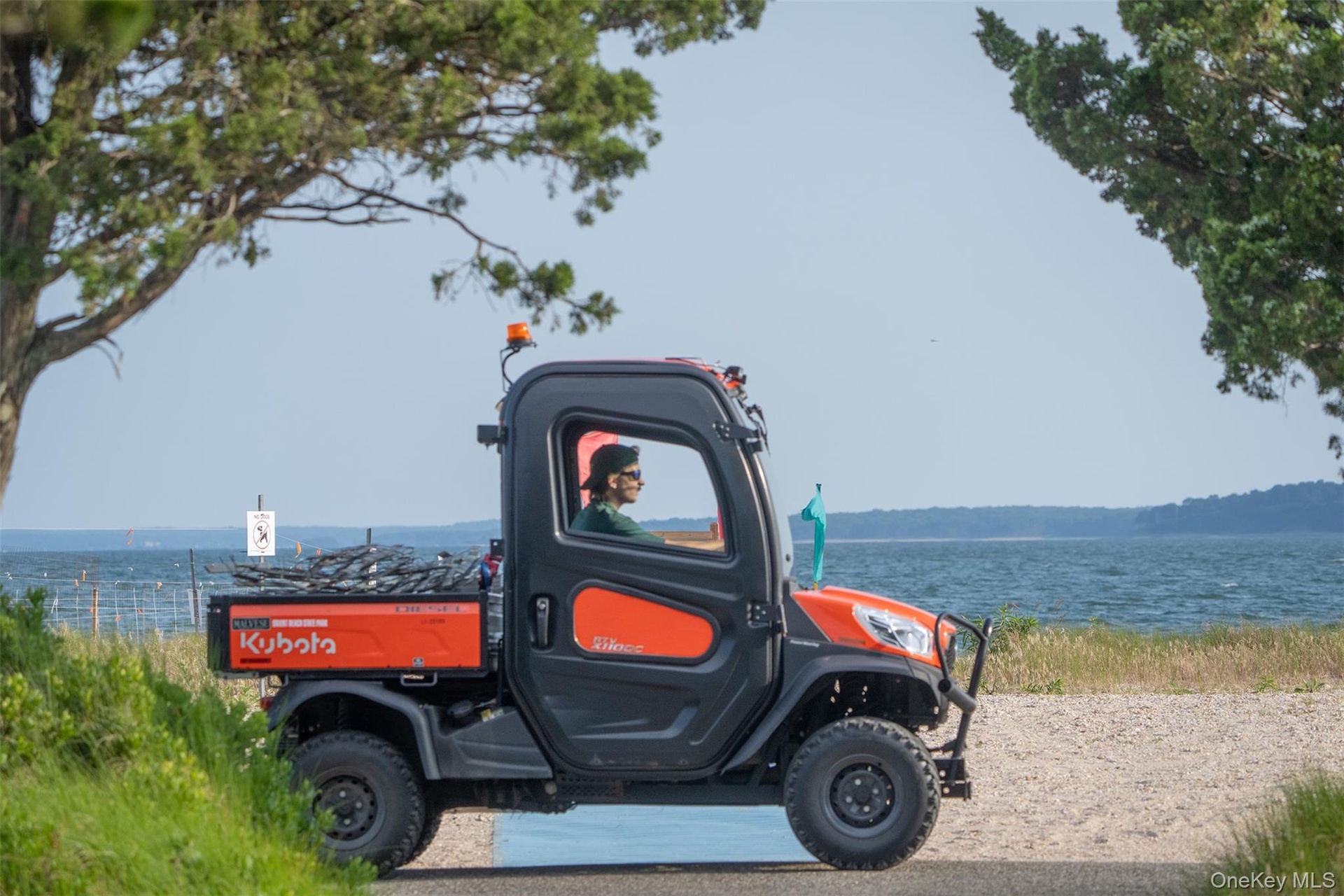 Orient Beach State Park staff are always keeping the grounds clean and organized.