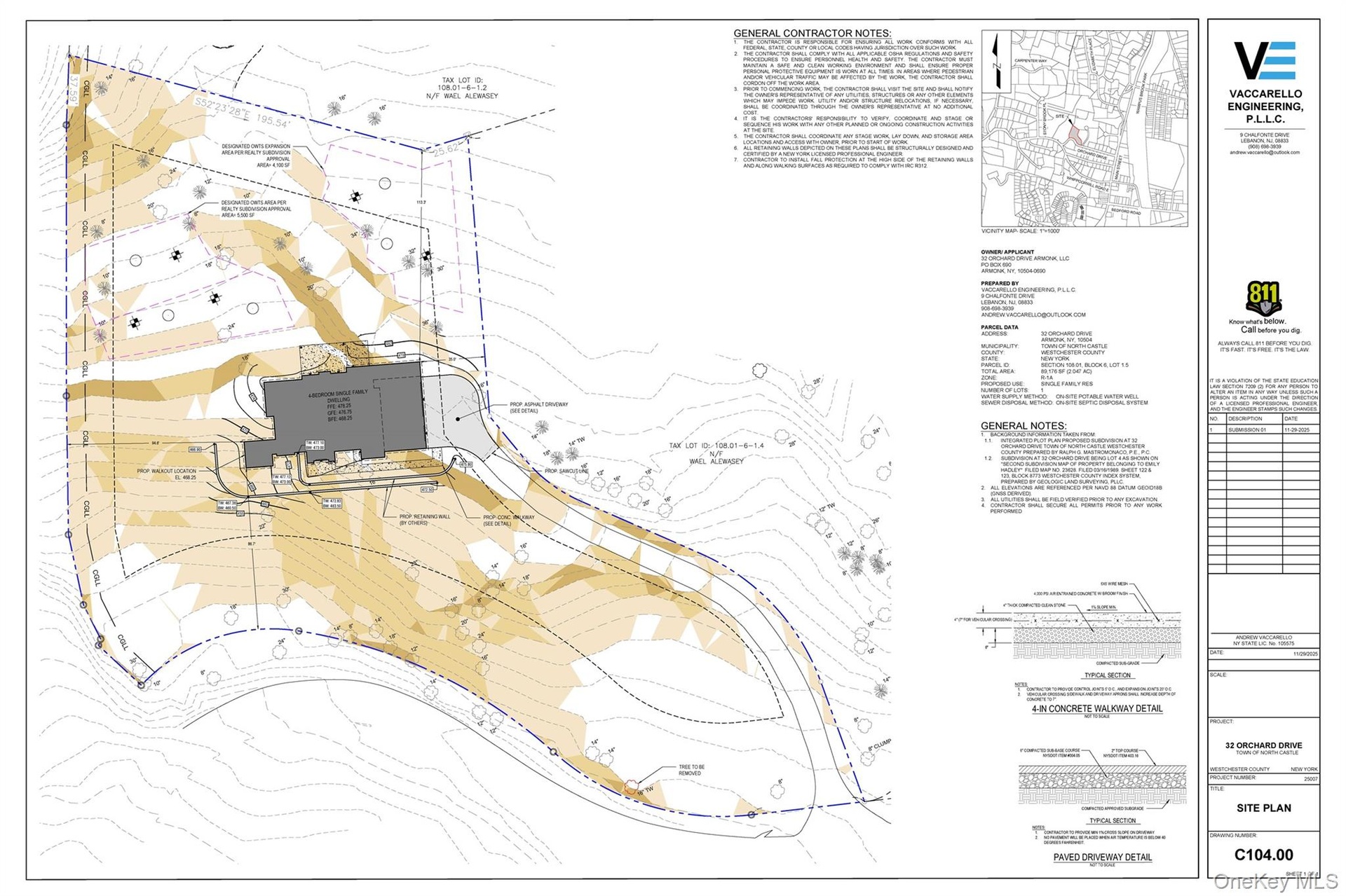 SIte plan of lot