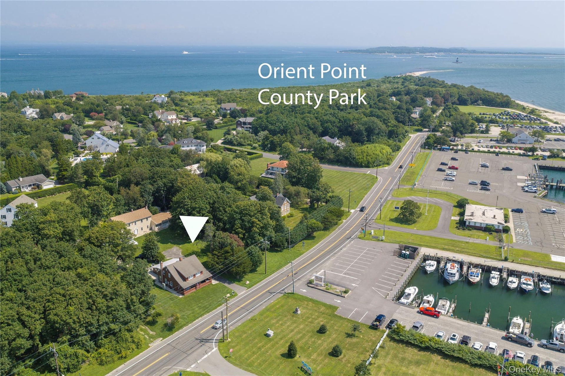 Orient Point County Park is a few doors away with walking trails, beach along the coastline and views of  Orient Point Lighthouse located on the forme
