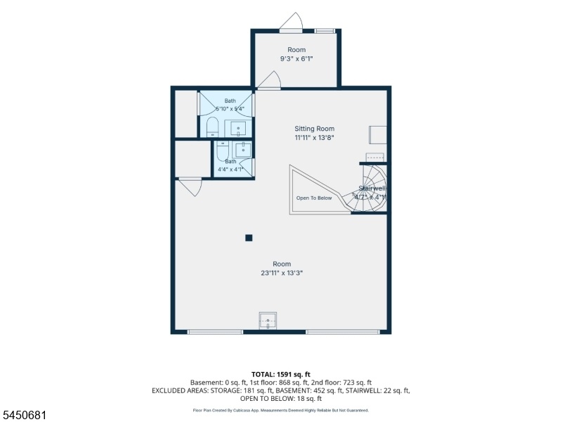 Second Level Floor Plan