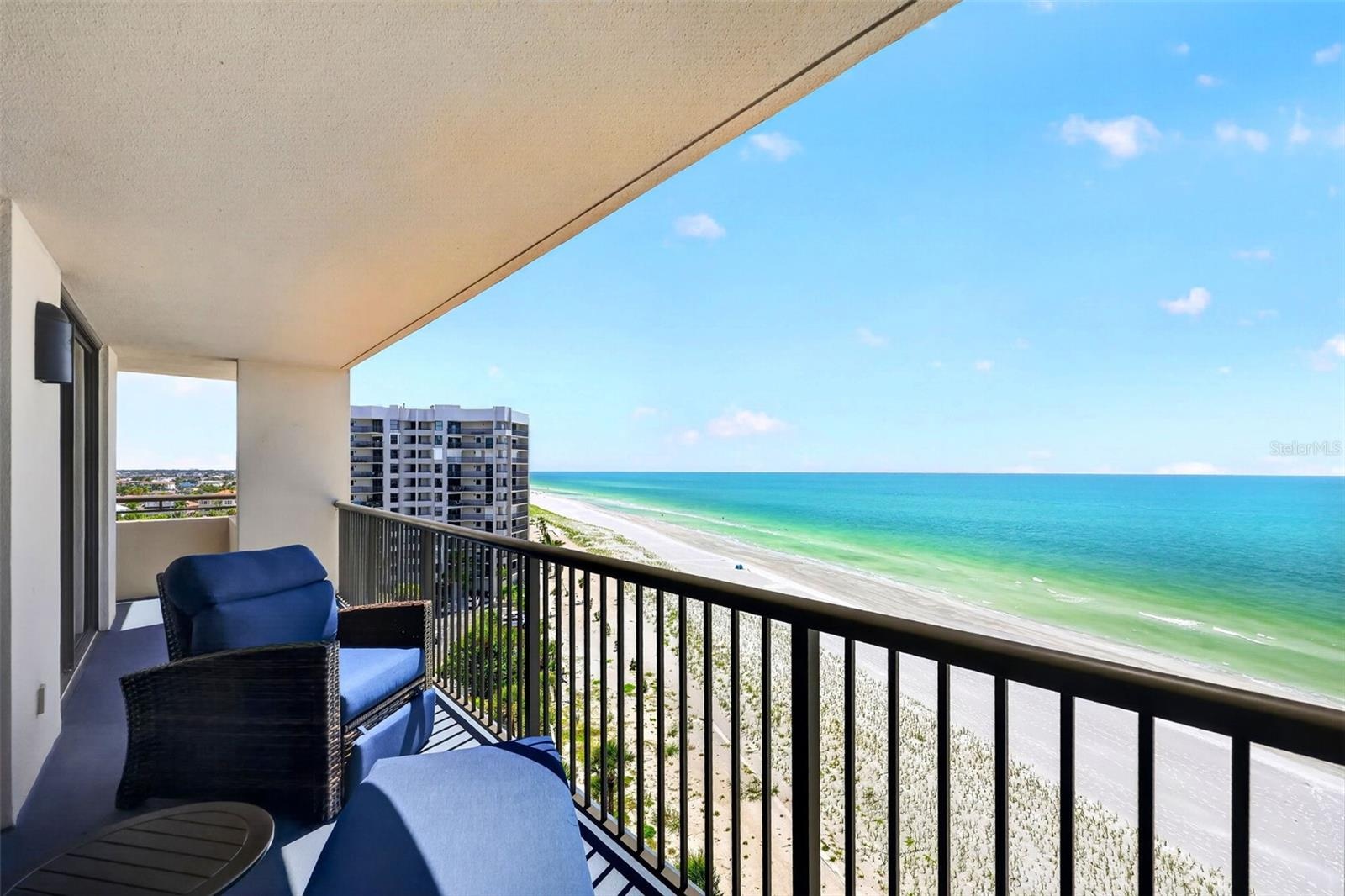 Relax outside and hear the waves . .