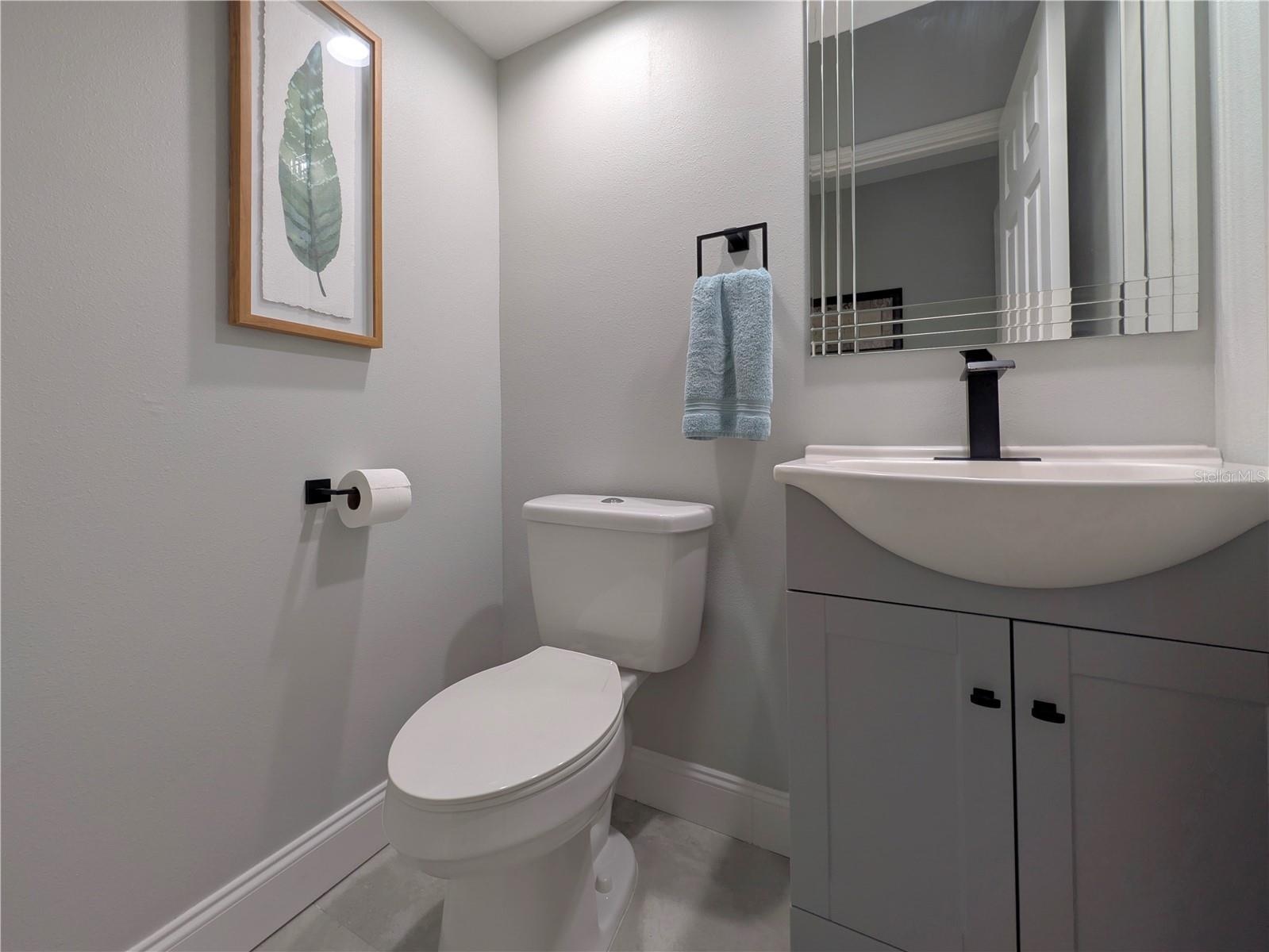 Half Bath Off Family Room