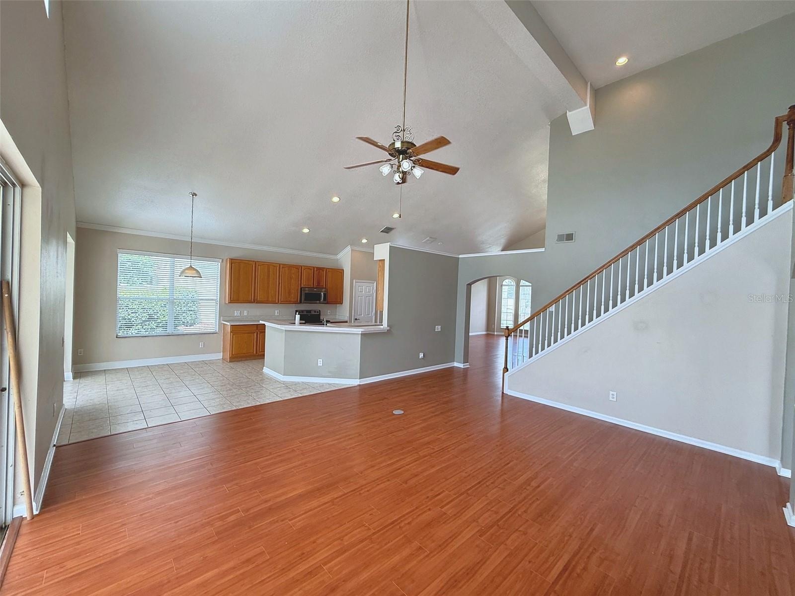 FAMILY ROOM TOWARDS THE KITCHEN