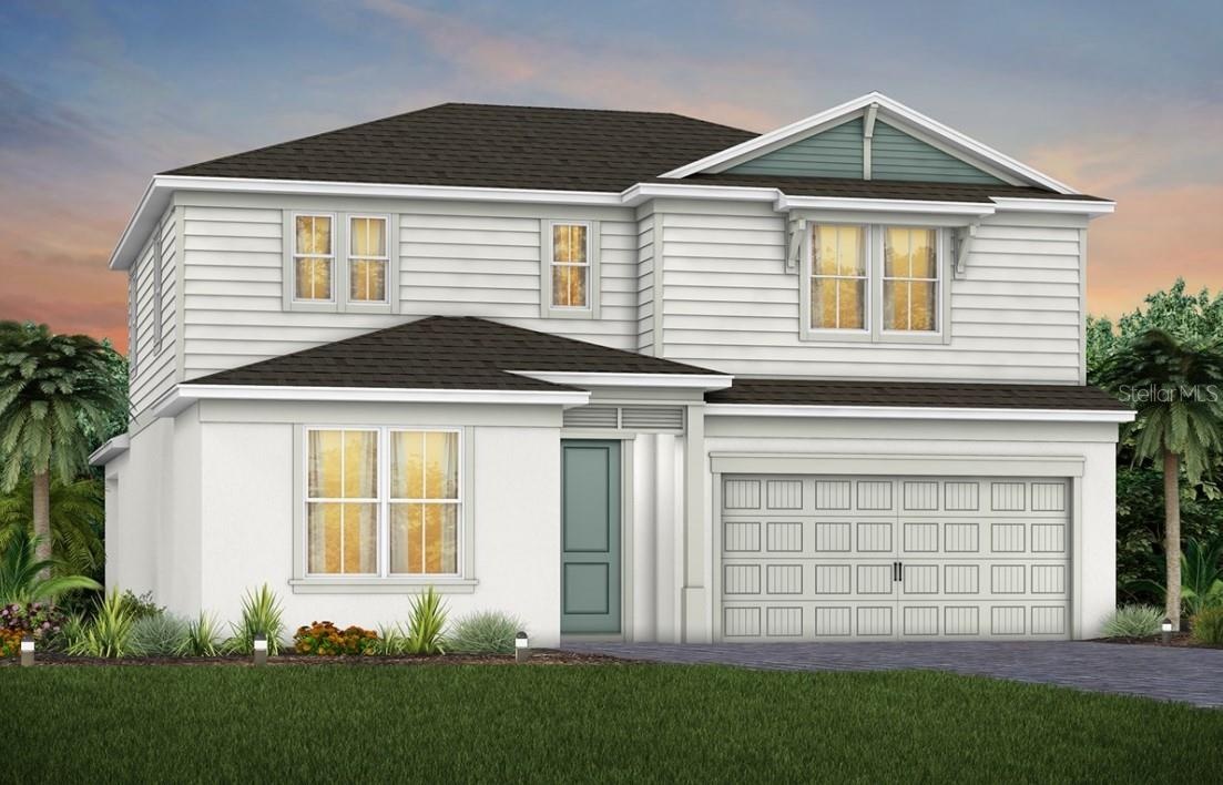 Exterior Design. Artistic rendering for this new construction home. Pictures are for illustrative purposes only. Elevations, colors and options may va