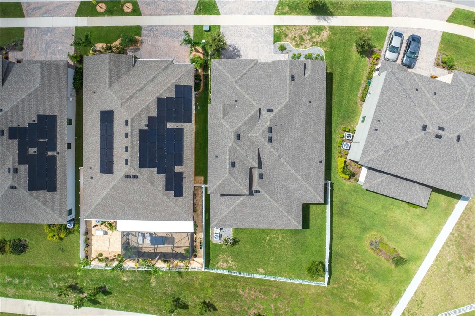 Aerial backyard