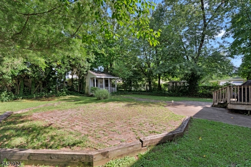 Backyard with small shed