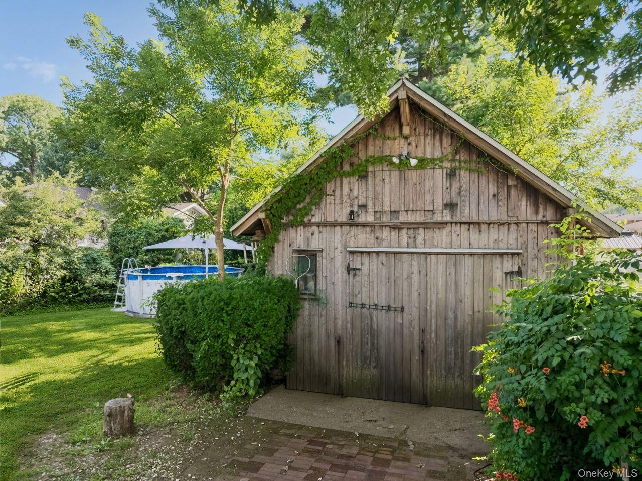 Garage with a storage