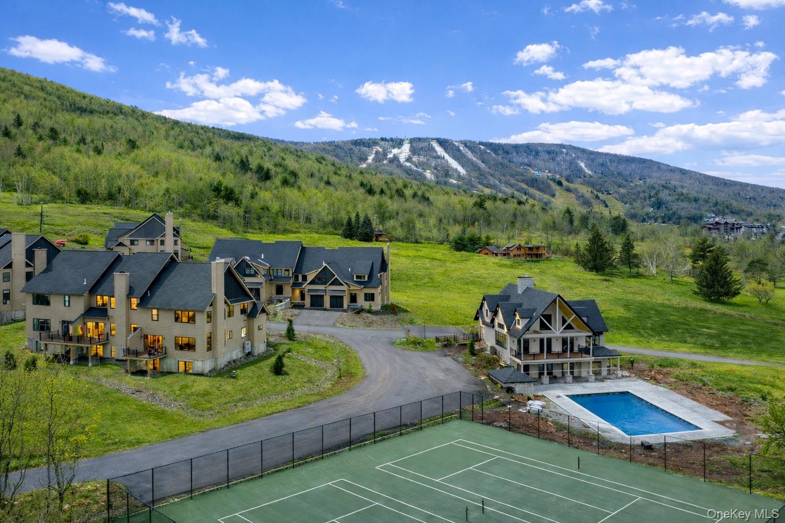 Clubhouse, Pool, and Tennis at Stonewall Glen. This photo has been digitally altered.