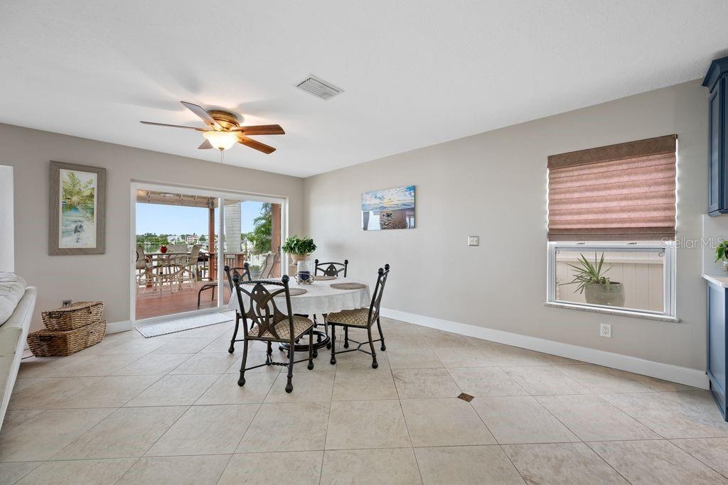 Dining Area - Sliders lead to Covered Outdoor Deck