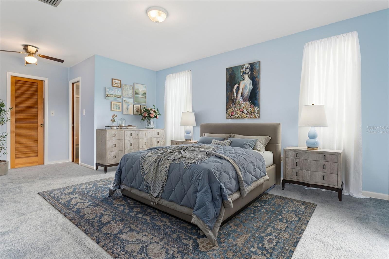 Primary Bedroom virtually staged