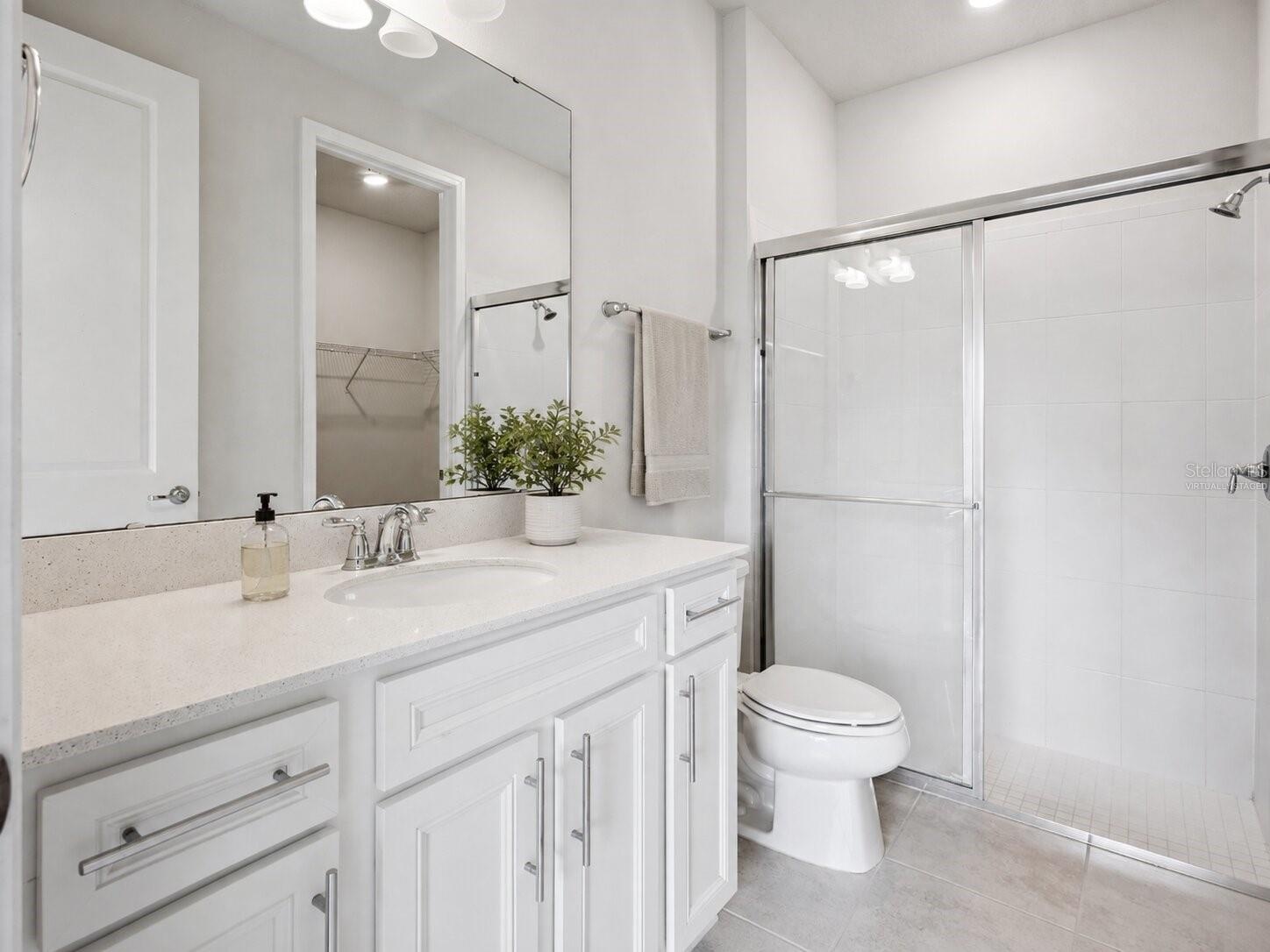 Virtually staged 1st floor en-suite bath