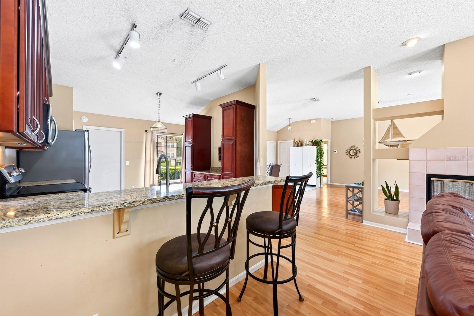 The open floorplan keeps the Kitchen connected to the main living spaces, making casual mornings and weekend gatherings equally enjoyable.