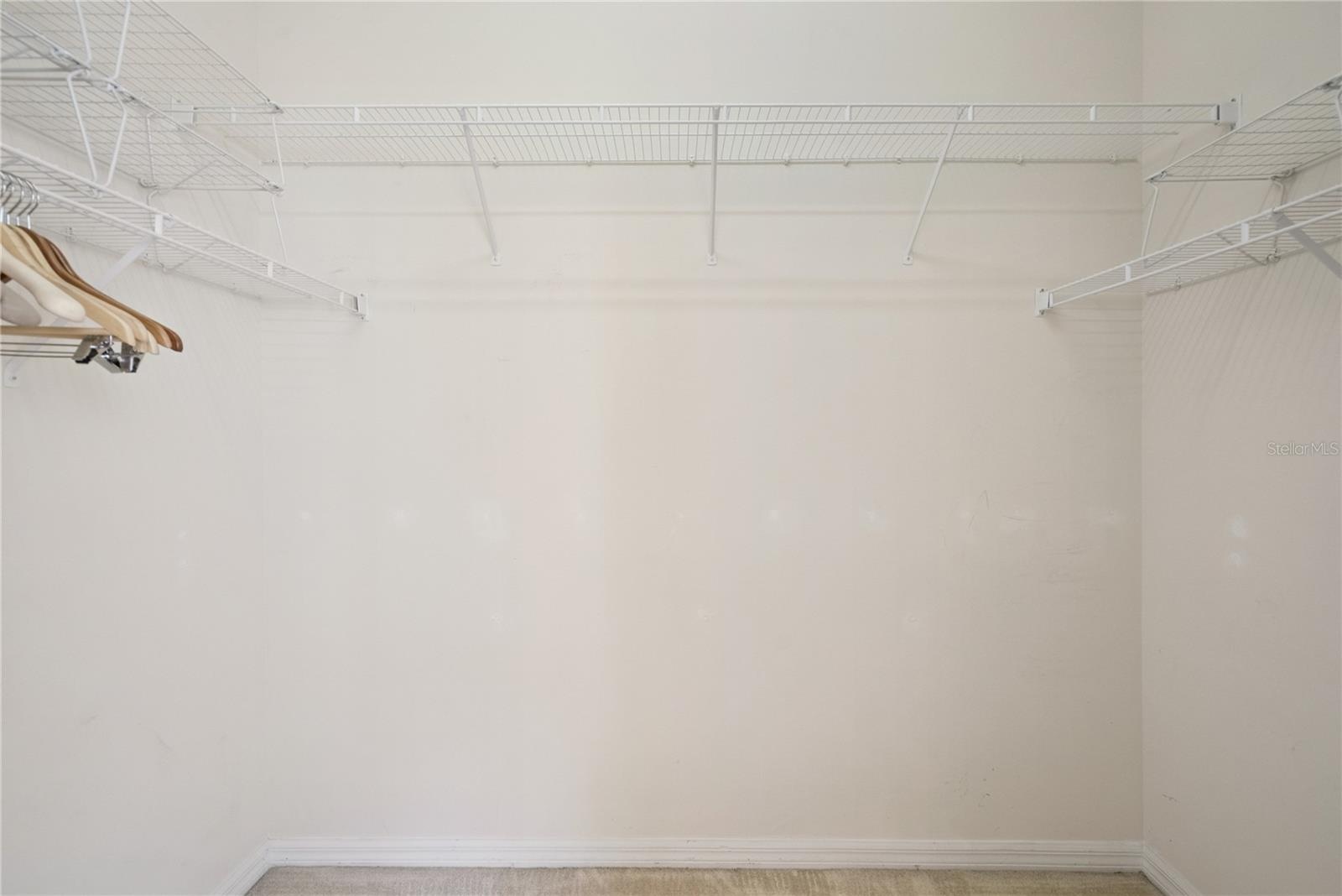 Walk-in closet in the master suite