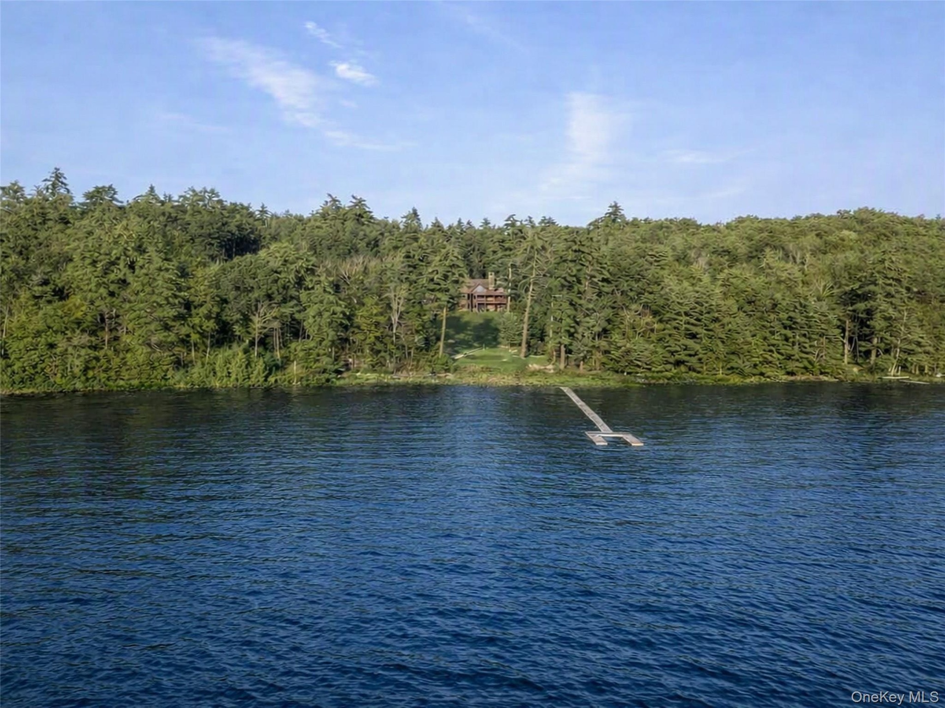 View of home from Toronto (Water is AI generated to show full level)